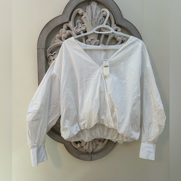 pilcro (anthropologie) long sleeved blouse sz large - Picture 3 of 3